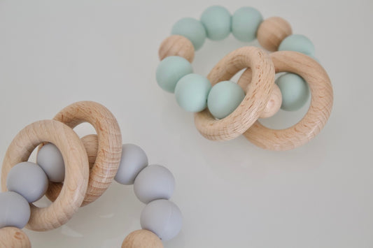 Wood and Silicone Ring Teether