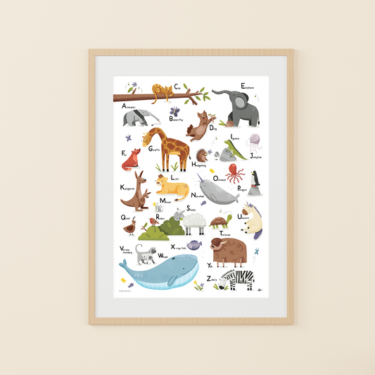 Animal Alphabet Print