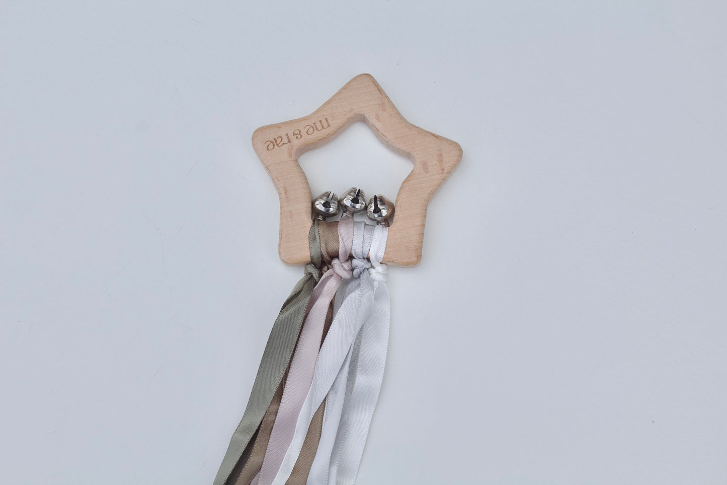 Wooden Sensory Ribbon Rattle