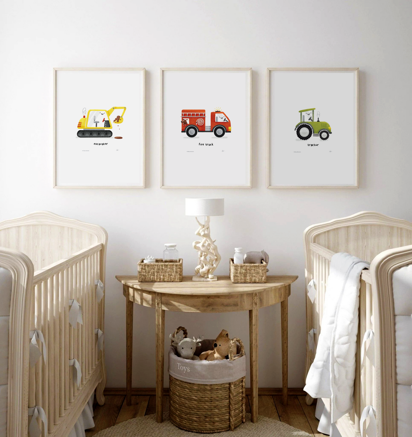 Little Trucks Print (Set of 3)