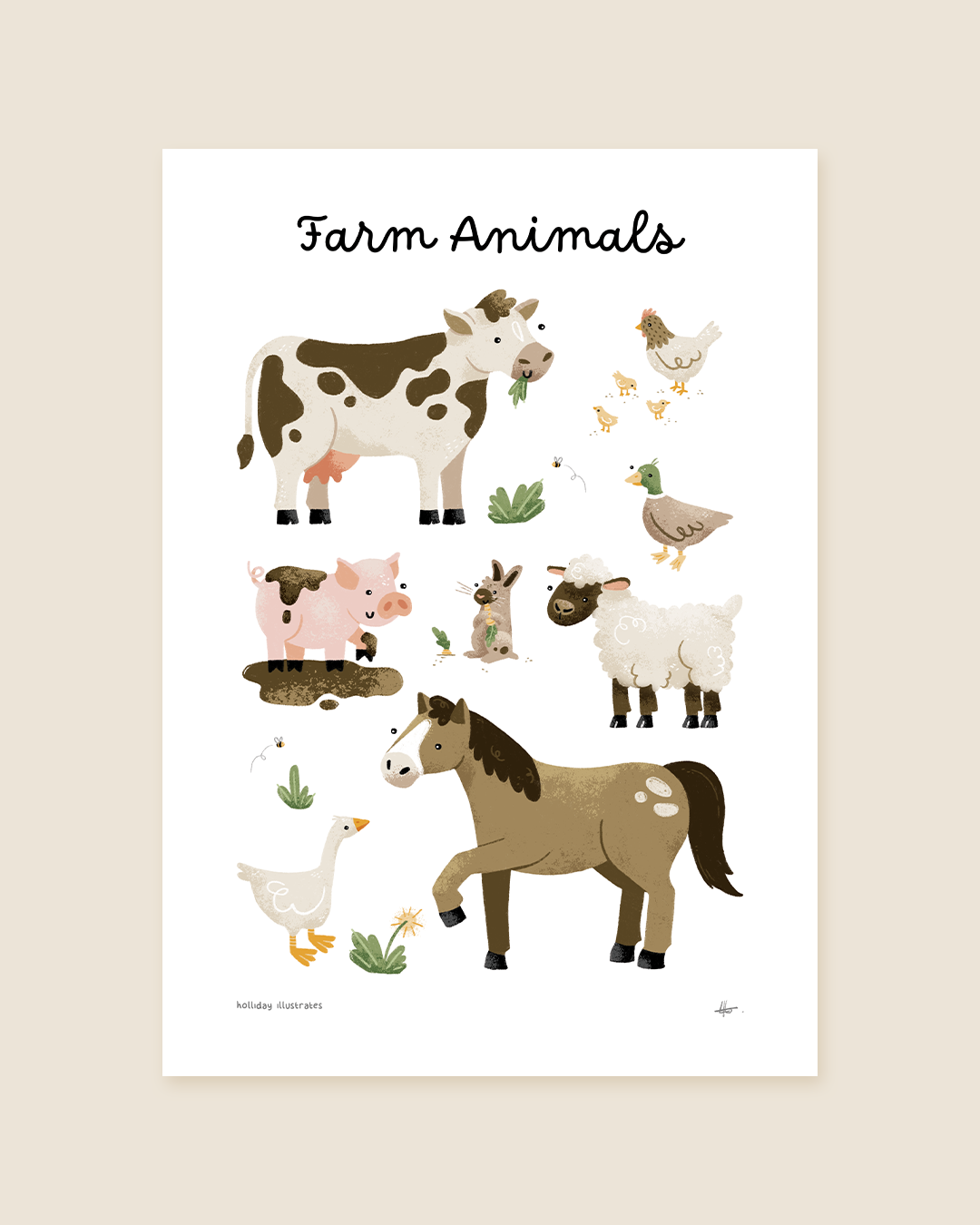 Farm Animals Print