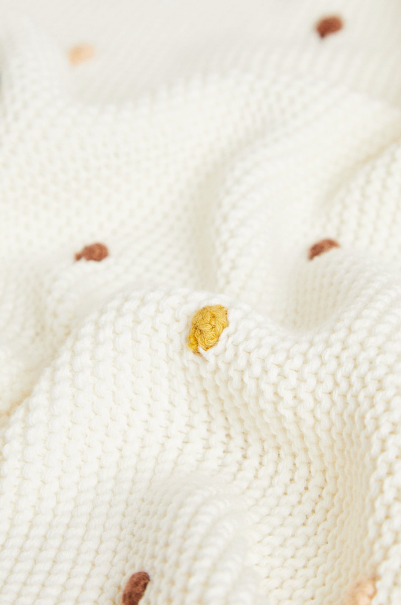 Chunky Knit Bobble Blanket