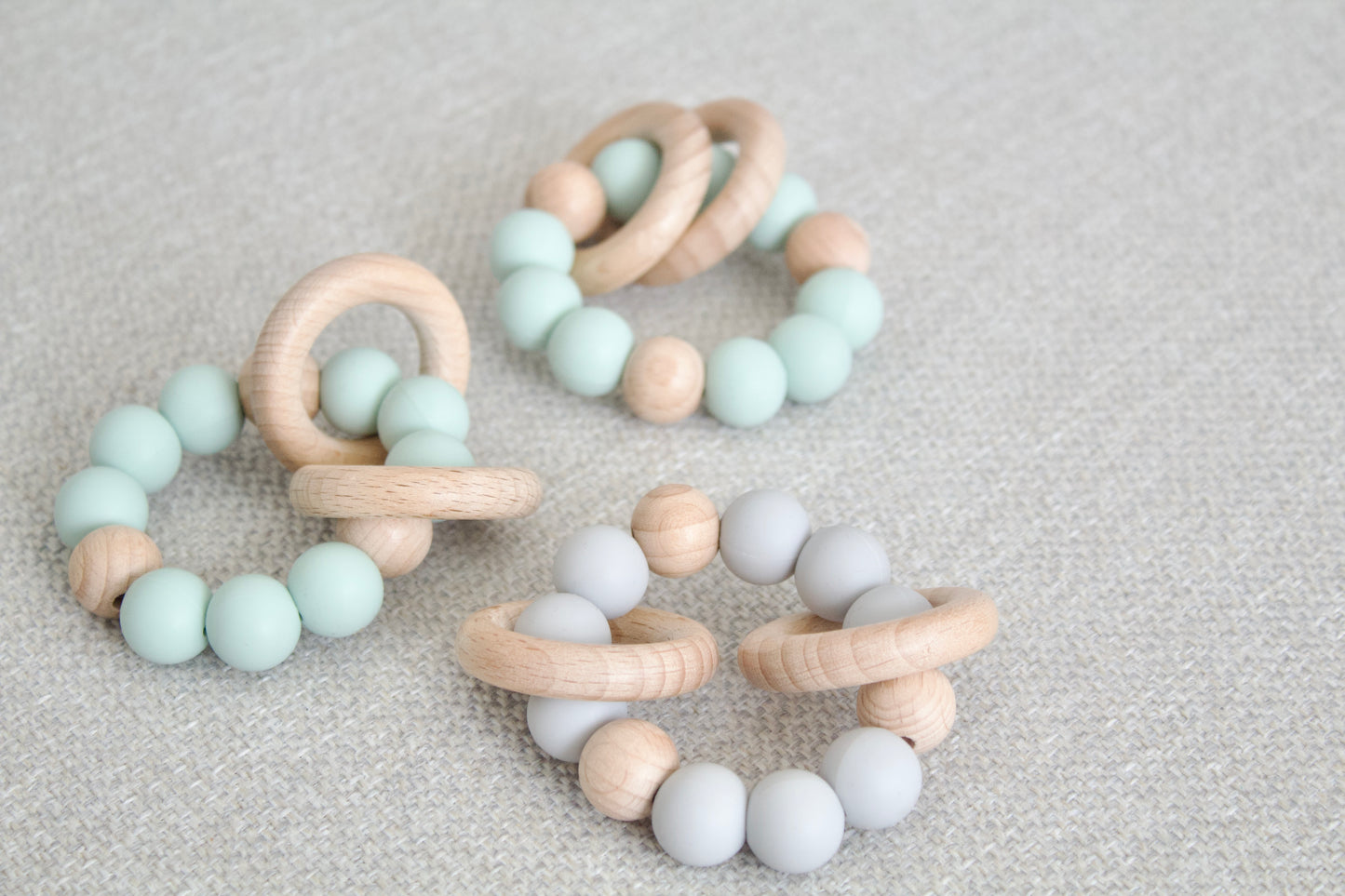 Wood and Silicone Ring Teether