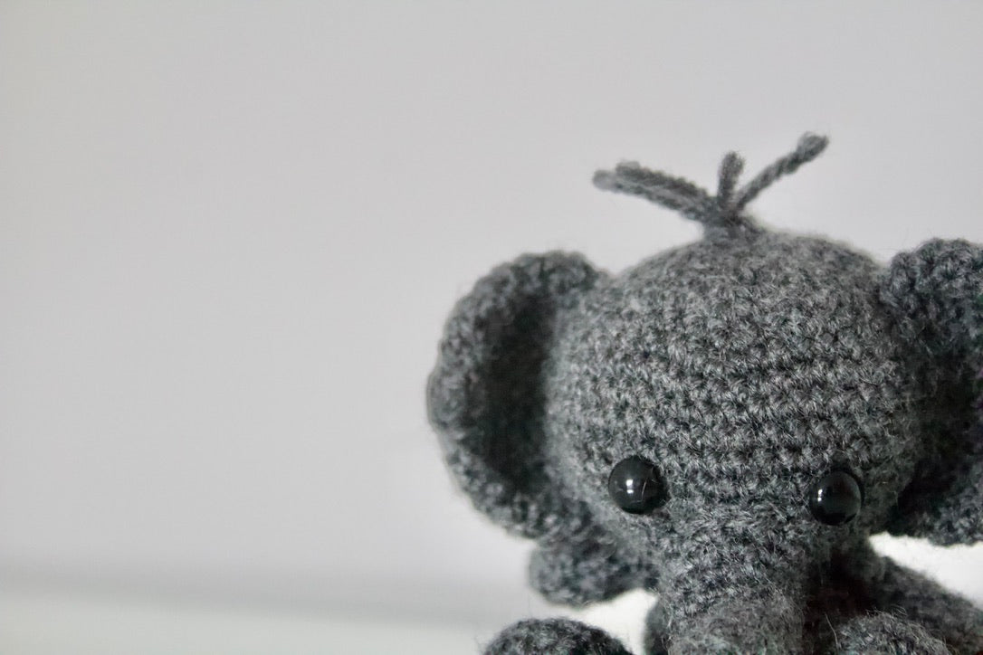 Crochet Elephant - Ellis