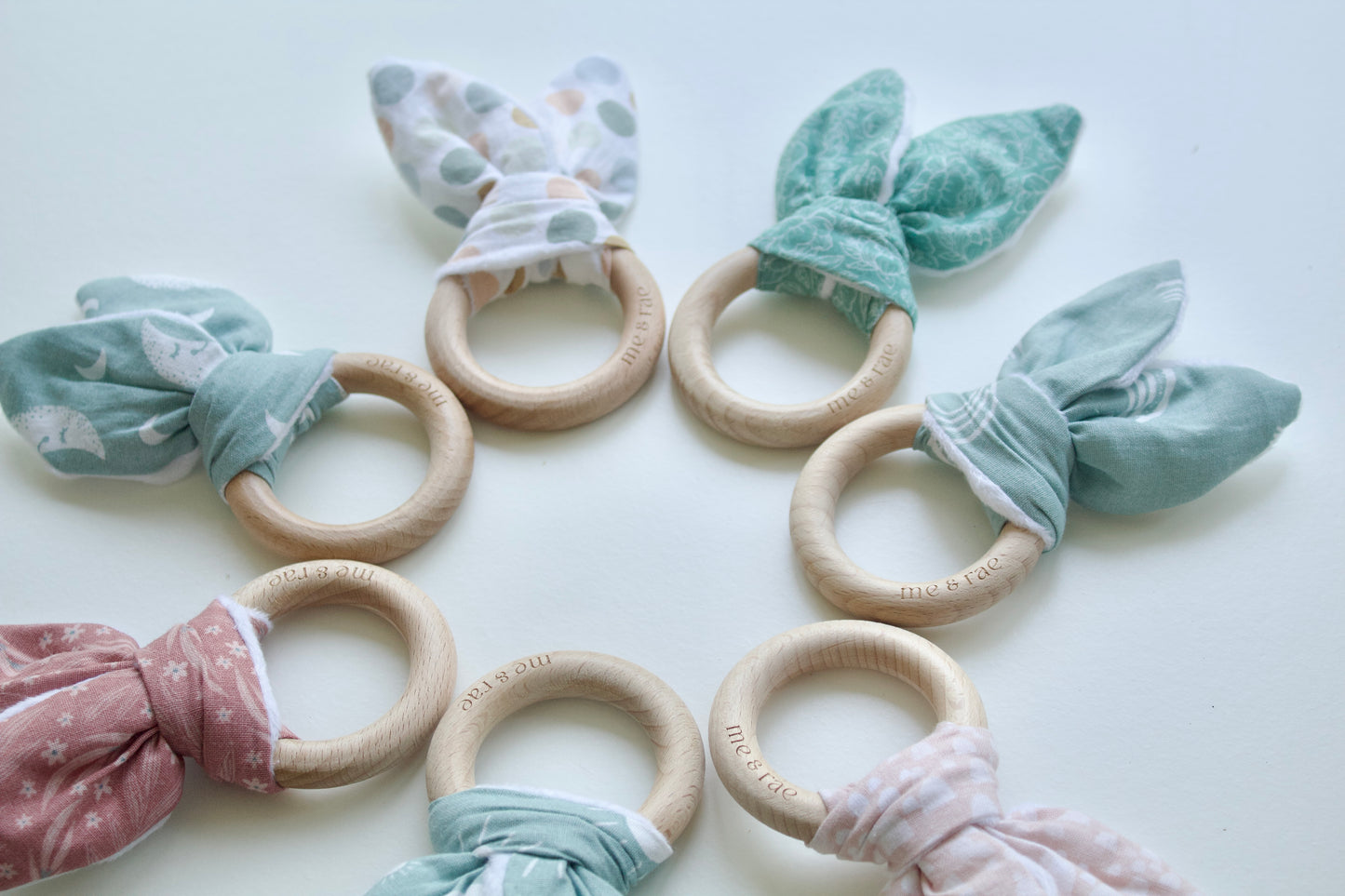 Bunny Ear Teething Ring