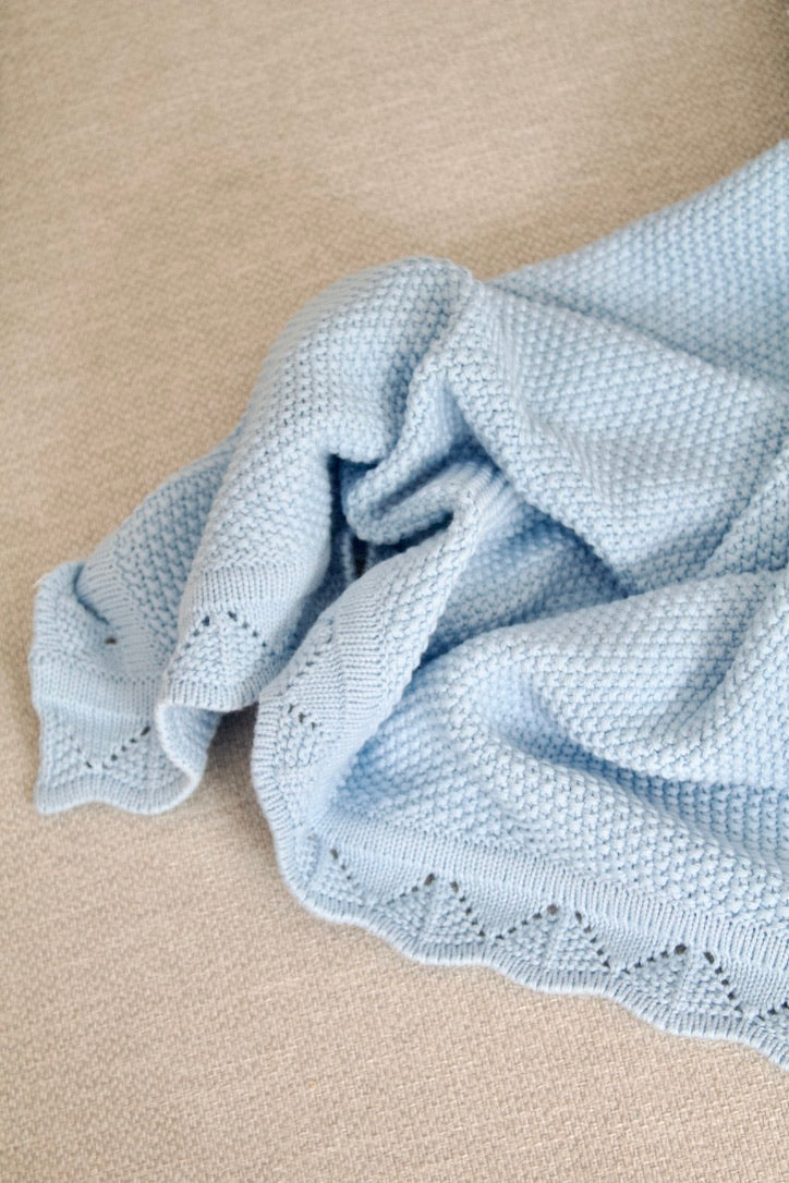 Knitted Cotton Baby Blanket