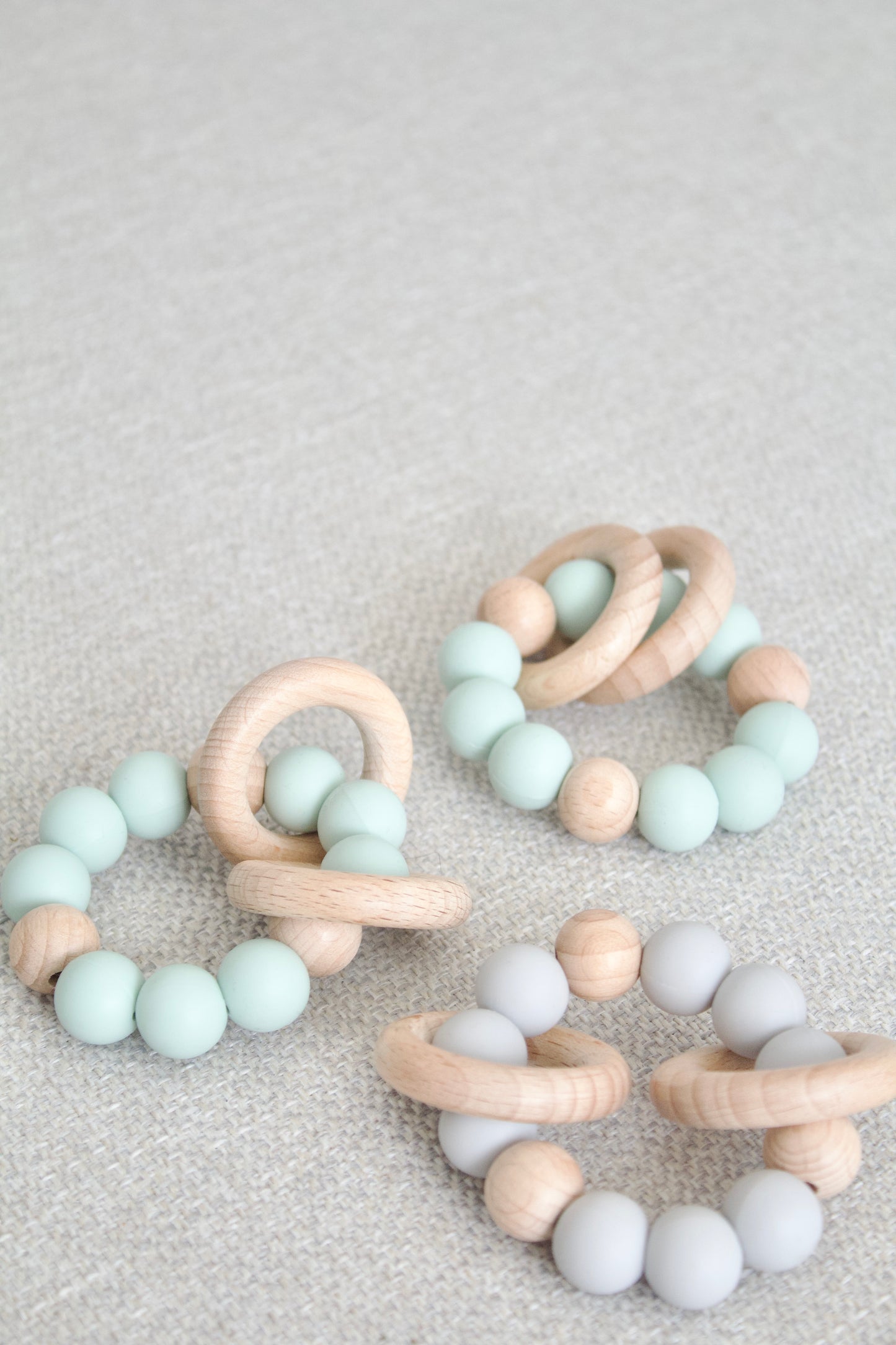 Wood and Silicone Ring Teether