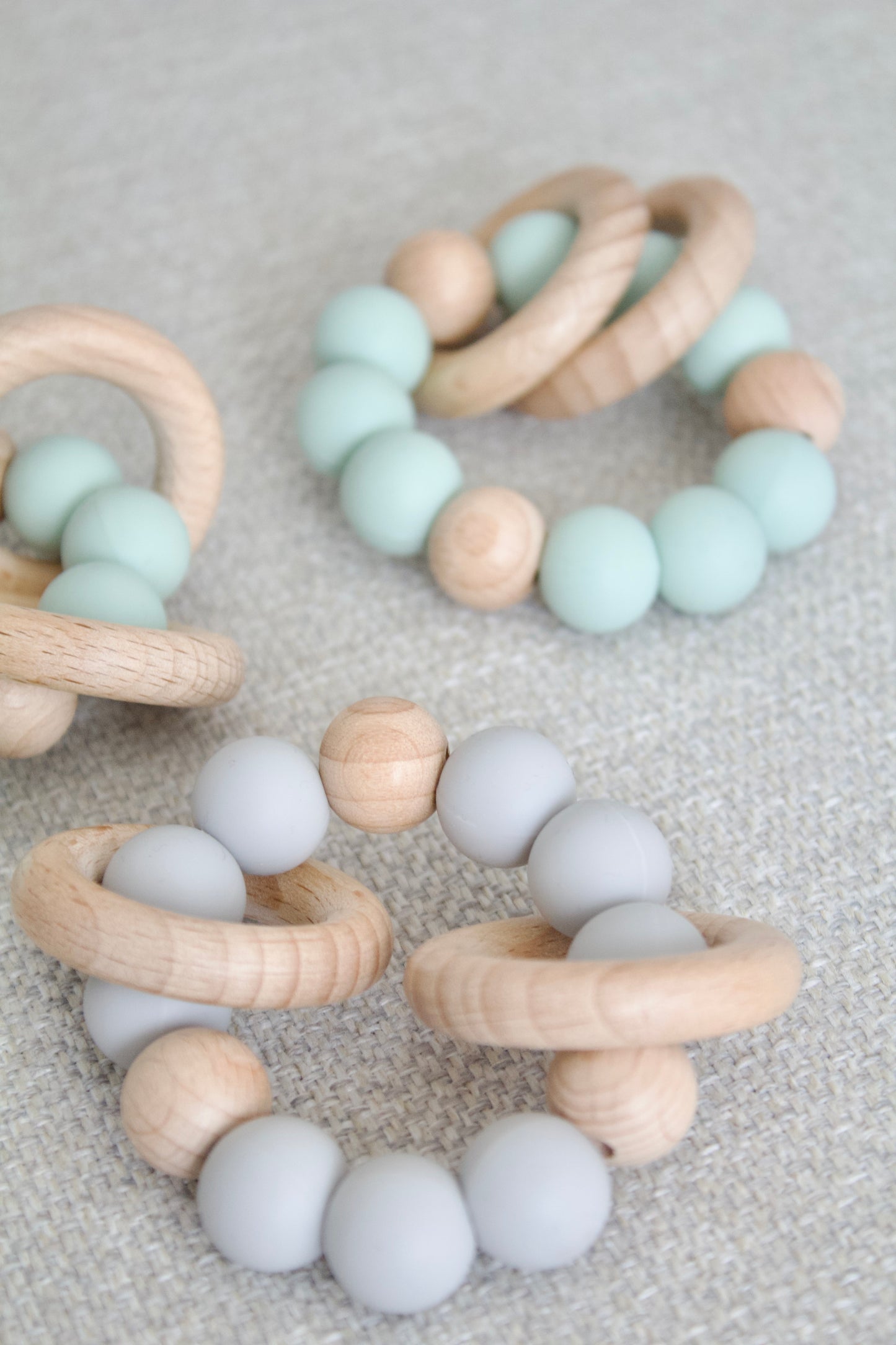 Wood and Silicone Ring Teether