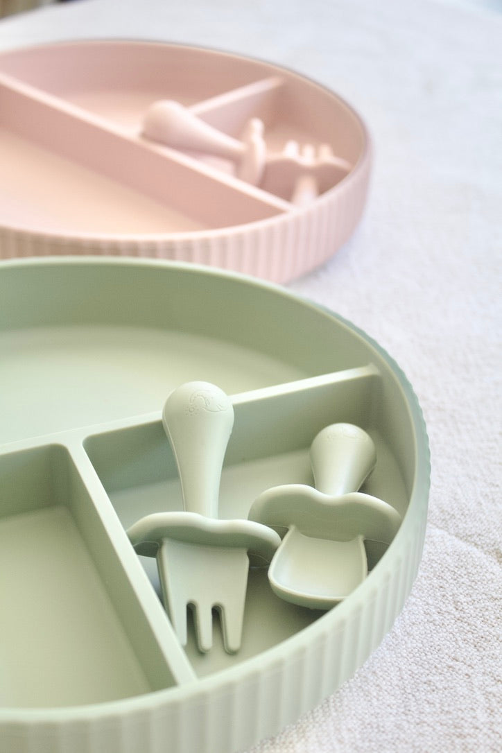 Silicone Section Plate and Bowl Set
