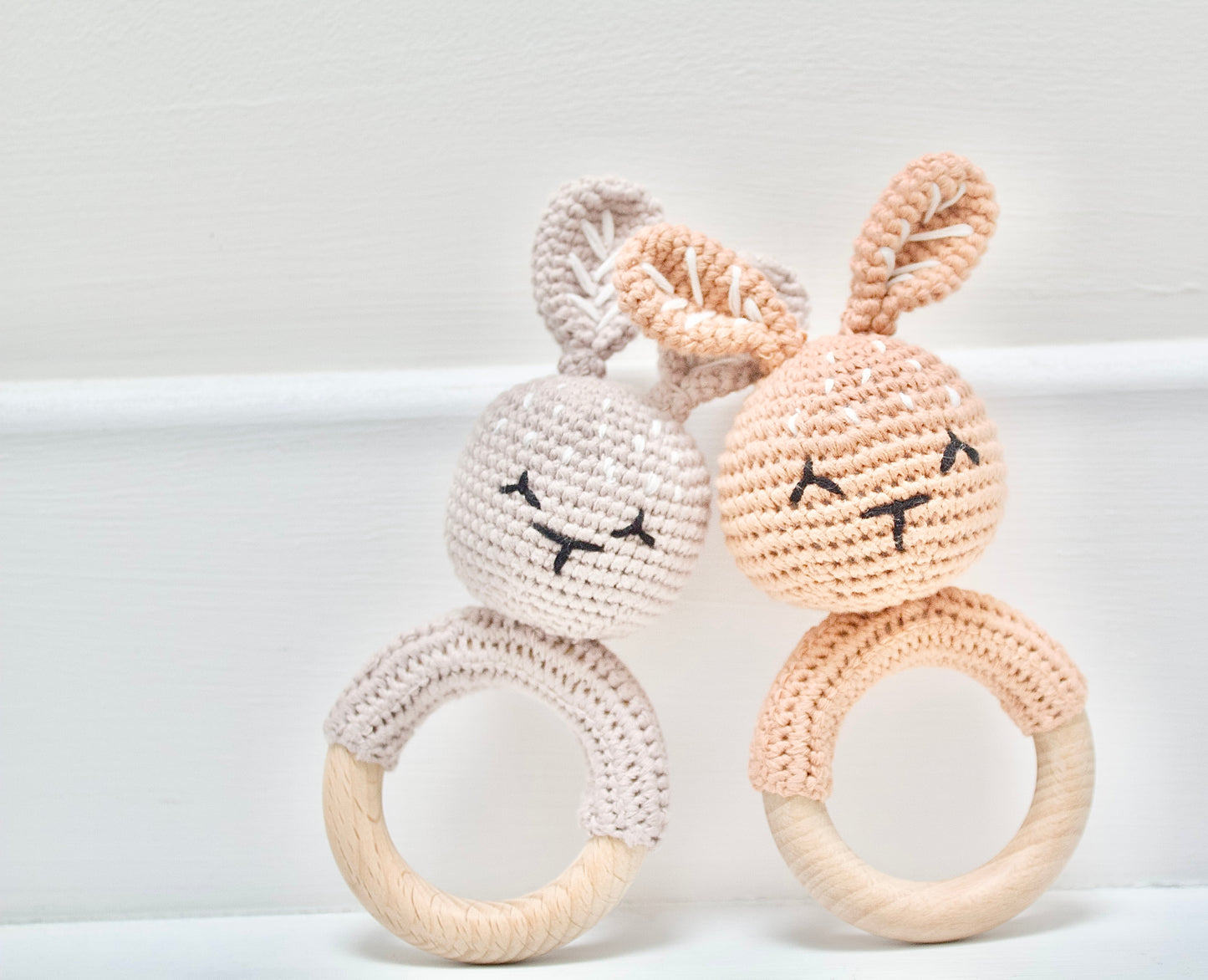 Crochet Animal Teething Rattle