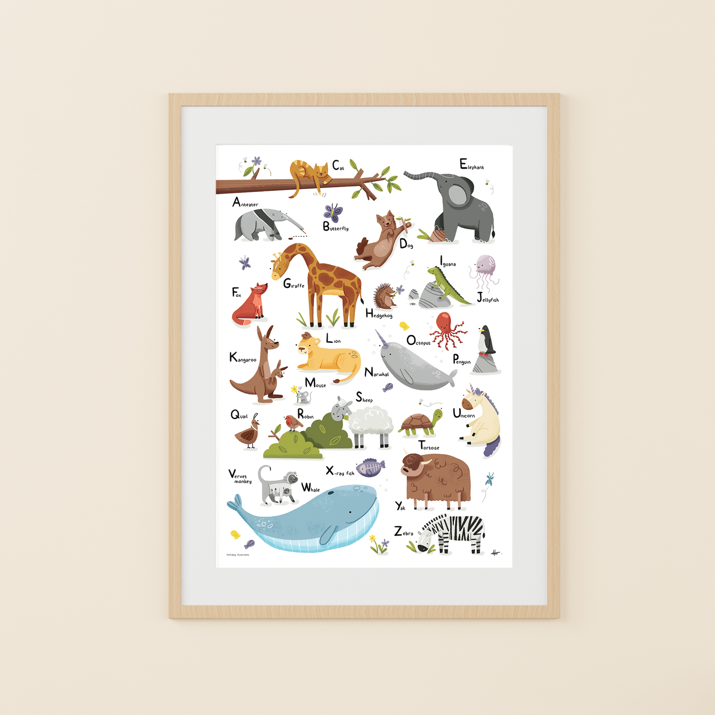 Animal Alphabet Print