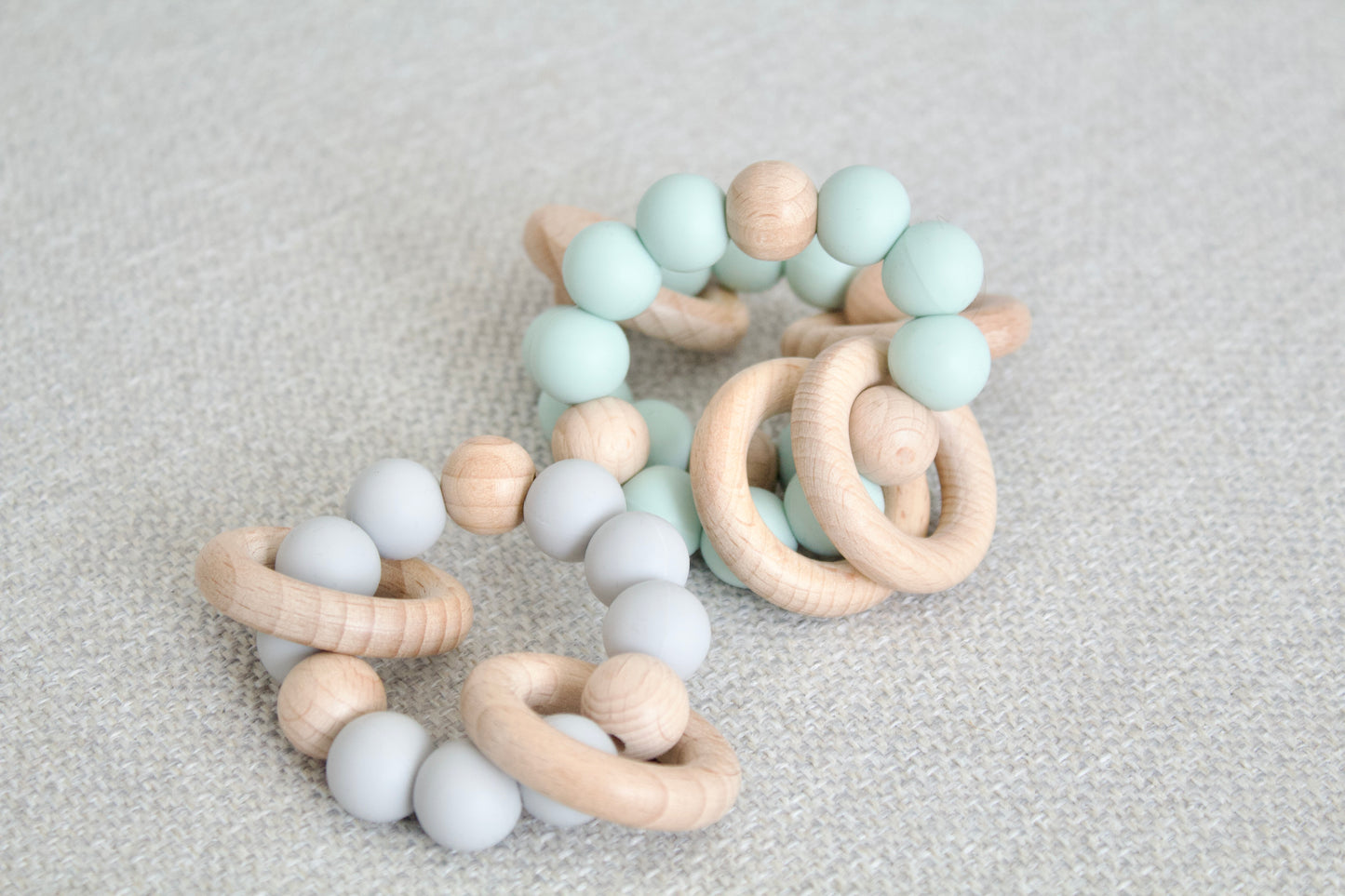 Wood and Silicone Ring Teether