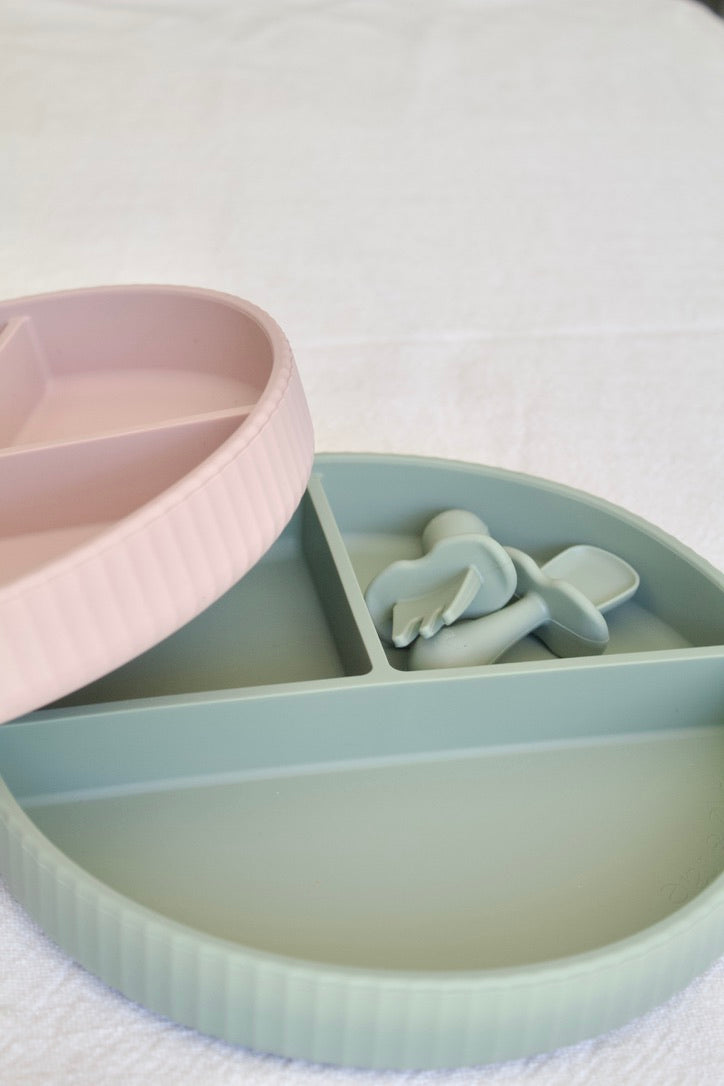 Silicone Section Plate and Bowl Set
