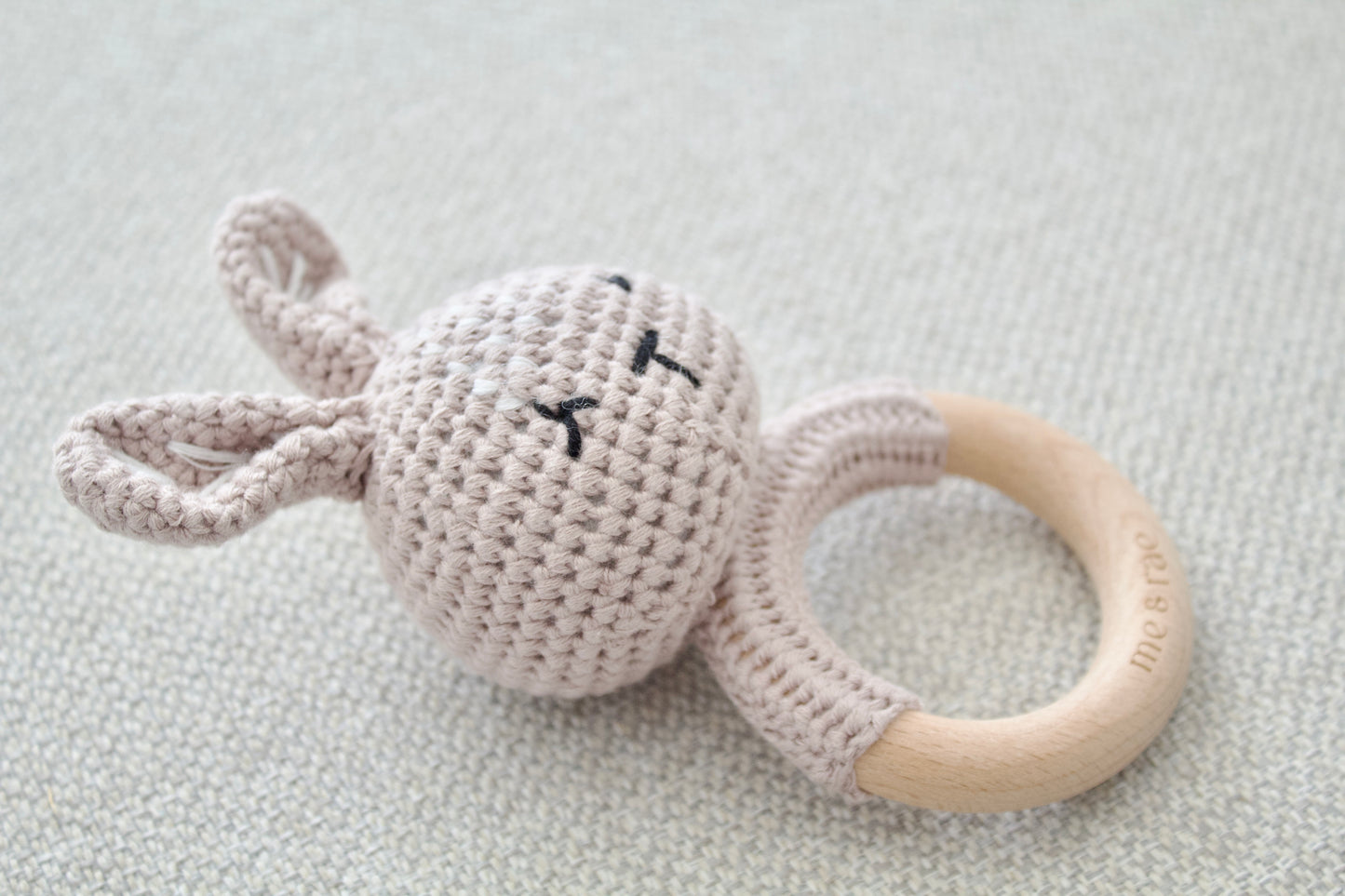 Crochet Animal Teething Rattle