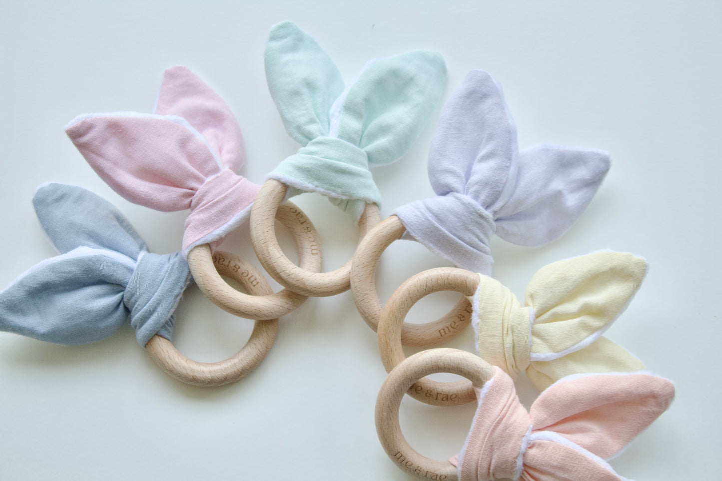 Bunny Ear Teething Ring