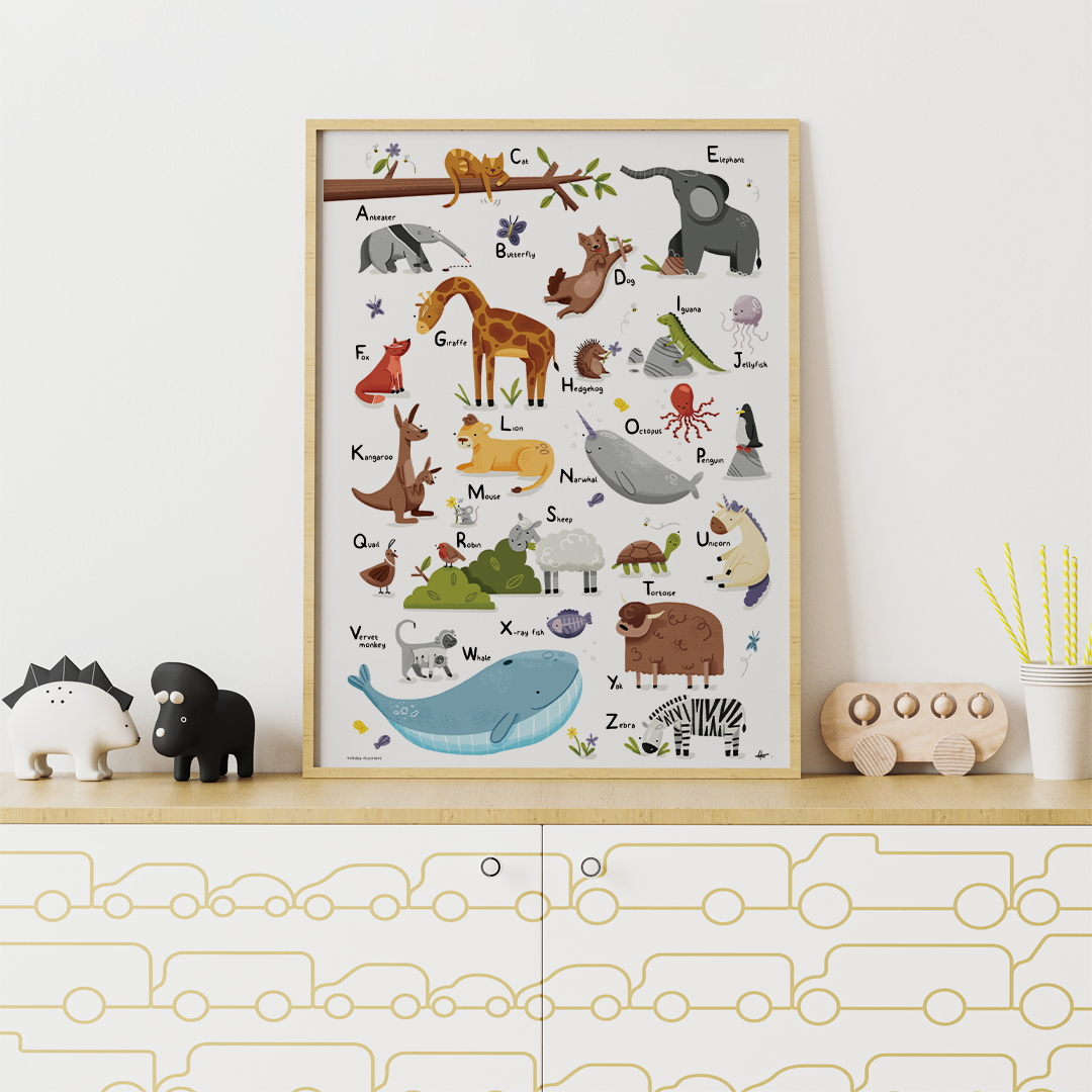 Animal Alphabet Print