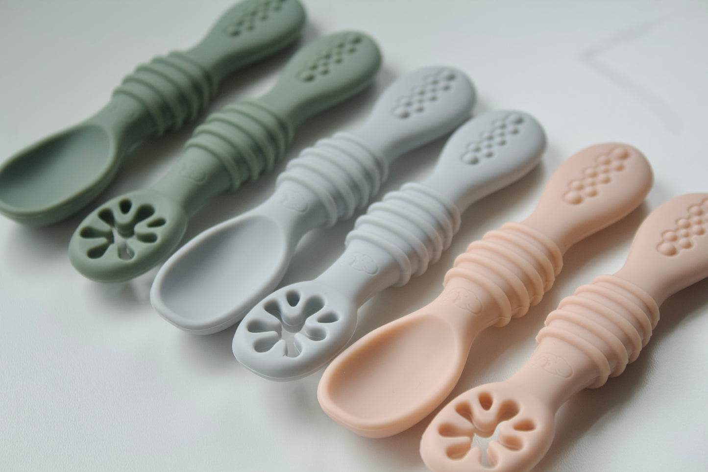 Silicone Baby Weaning Spoon Set