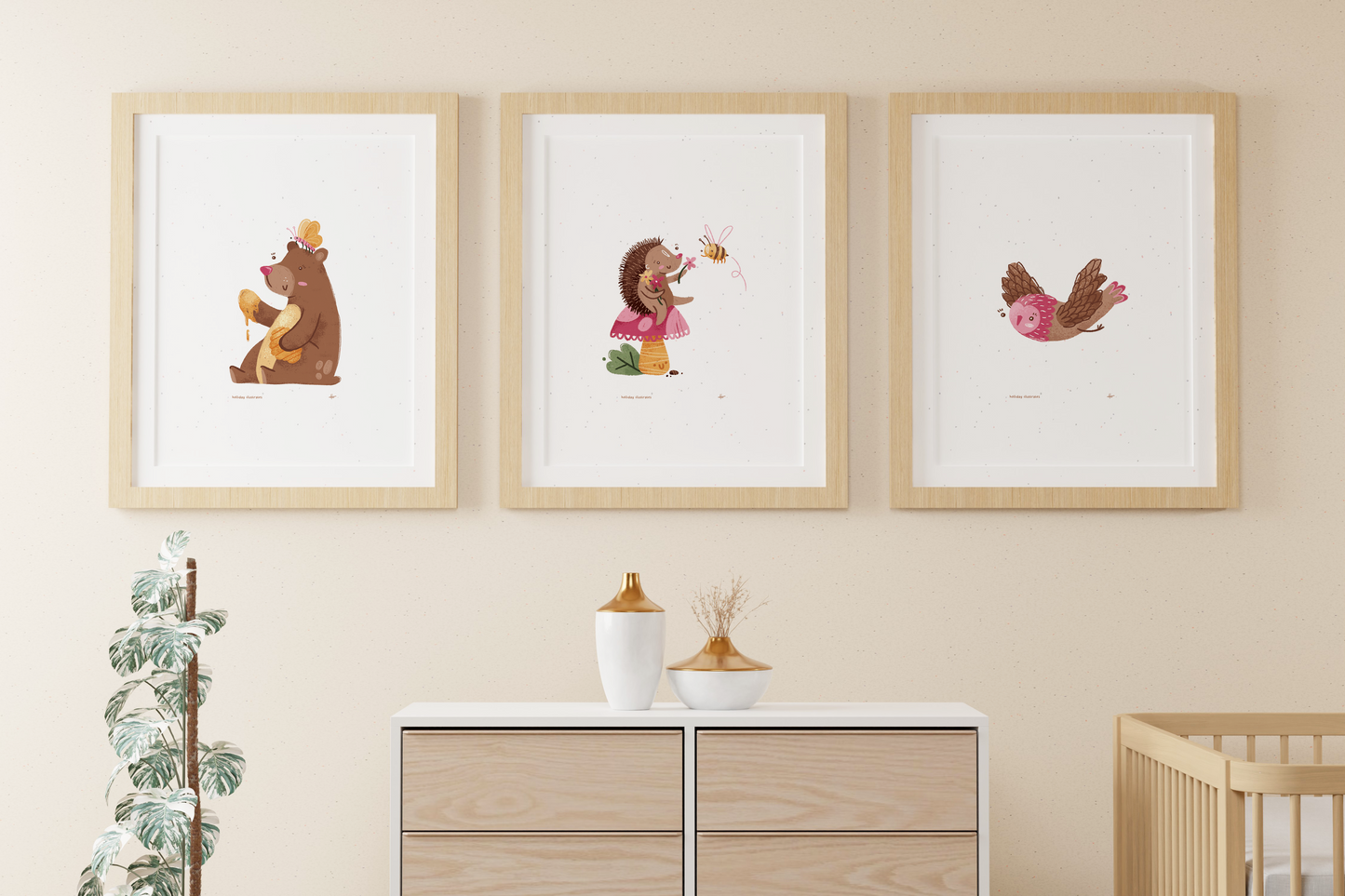 My Woodland Friends Prints (Set of 3)