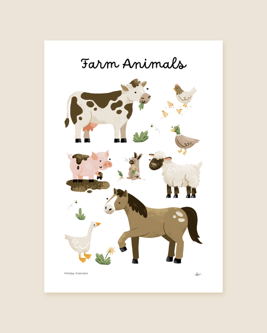Farm Animals Print